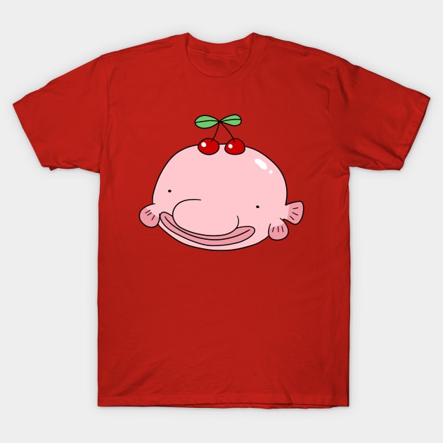 Cherry Blobfish T-Shirt by saradaboru